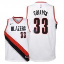 Camisetas de NBA Ninos Portland Trail Blazers Zach Collins Blanco Association 2018