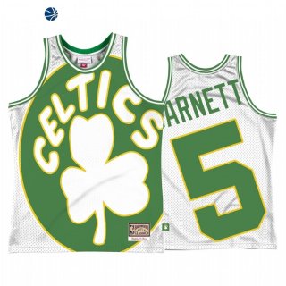 Camisetas NBA Boston Celtics Kevin Garnett Big Face 2 Blanco Hardwood Classics