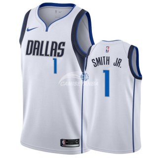 Camisetas NBA de Dennis Smith Jr. Dallas Mavericks Blanco Association 2018/19