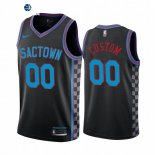 Camisetas NBA Sacramento Kings Personalizada Negro Ciudad 2020-21