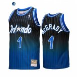 Camisetas NBA Orlando Magic NO.1 Tracy McGrady Fadeaway Royal Negro Hardwood Classics 2022-23