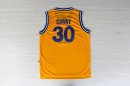 Camisetas NBA de Retro Stephen Curry Golden State Warriors Amarillo