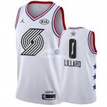 Camisetas NBA de Damian Lillard All Star 2019 Blanco