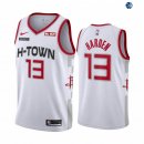 Camisetas NBA de James Harden Houston Rockets Nike Blanco Ciudad 19/20