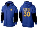 Chaqueta De Lana NBA Golden State Warriors Stephen Curry Azul Negro