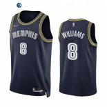 Camisetas NBA Nike Memphis Grizzlies NO.8 Ziaire Williams 75th Marino 2021-22