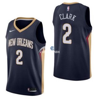 Camisetas NBA de Ian Clark New Orleans Pelicans Marino Icon 17/18