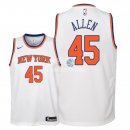 Camisetas de NBA Ninos New York Knicks Kadeem Allen Blanco Association 2018