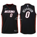Camisetas de NBA Ninos Miami Heat Josh Richardson Negro Icon 2018