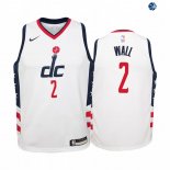 Camisetas de NBA Ninos Washington Wizards John Wall Nike Blanco Ciudad 19/20