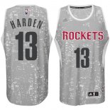 Camisetas NBA Luces Ciudad Lillard Houston Harden Gris