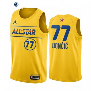 Camisetas NBA de Luka Doncic All Star 2021 Oro