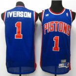 Camisetas NBA de Iverson Pistons Detroit Pistons Azul
