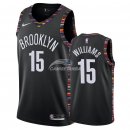 Camisetas NBA de Alan Williams Brooklyn Nets Nike Negro Ciudad 18/19