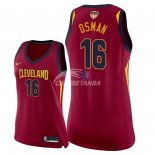 Camisetas NBA Mujer Cedi Osman Cleveland Cavaliers Rojo Icon Parche Finales Champions 2018