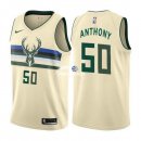 Camisetas NBA de Joel Anthony Milwaukee Bucks Nike Crema Ciudad 17/18