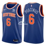 Camisetas NBA de Kristaps Porzingis New York Knicks Azul 17/18