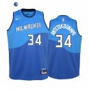 Camiseta NBA Ninos Milwaukee Bucks Giannis Antetokounmpo Azul Ciudad 2020-21