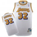 Camisetas NBA de Magic Johnson Los Angeles Lakers Blanco