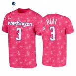 T Shirt NBA Washington Wizards NO.3 Bradley Beal Rose Ciudad 2022-23