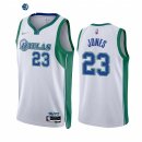 Camisetas NBA Nike Dallas Mavericks NO.23 Carlik Jones 75th Season Blanco Ciudad 2021-22