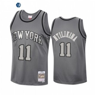 Camisetas NBA New York Knicks Frank Ntilikina Gris Hardwood Classics 2021