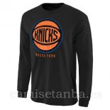 Camisetas NBA Manga Larga New York Knicks Negro
