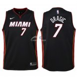 Camisetas de NBA Ninos Miami Heat Goran Dragic Negro Icon 2018