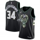 Camisetas NBA de Giannis Antetokounmpo Milwaukee Bucks Negro Statement 17/18
