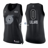 Camisetas NBA Mujer Damian Lillard All Star 2018 Negro