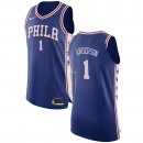 Camisetas NBA de Justin Anderson Philadelphia 76ers Azul Icon 17/18