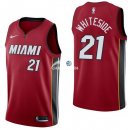Camisetas NBA de Hassan Whiteside Miami Heats Rojo Statement 17/18