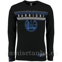 Camisetas NBA Manga Larga Golden State Warriors Negro