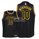 Camisetas de NBA Ninos Los Angeles Lakers Sviatoslav Mykhailiuk Nike Negro Ciudad 2018