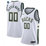 Camisetas NBA Milwaukee Bucks Personalizada Blanco Association 2019-20