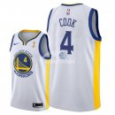 Camisetas NBA Golden State Warriors Quinn Cook 2018 Finales Blanco