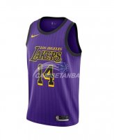 Camisetas NBA de Brandon Ingram Los Angeles Lakers Nike Púrpura Ciudad 18/19