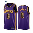 Camisetas NBA Nike Los Angeles Lakers NO.6 LeBron James Purpura Statement 2022-23