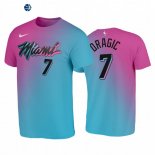 T-Shirt NBA Miami Heat Goran Dragic Azul Rosa Ciudad 2020