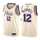 Camisetas NBA de T.J. McConnell Philadelphia 76ers Nike Crema Ciudad 17/18