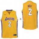 Camiseta NBA Ninos L.A.Lakers Lonzo Ball Amarillo Icon 17/18