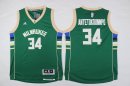 Camiseta NBA Ninos Milwaukee Bucks Giannis Antetokounmpo Verde