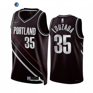 Camisetas NBA Nike Portland Trail Blazers NO.35 Didi Louzada Select Series Negro 2022.