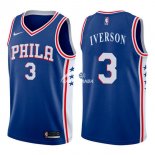 Camisetas NBA de Allen Iverson Philadelphia 76ers Azul Icon 17/18
