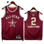 Camisetas NBA 2024 All Star NO.2 Shai Gilgeous Alexander Rojo
