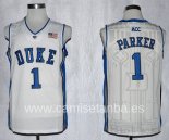 Camisetas NCAA Duke Jabari Parker Blanco