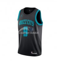 Camisetas NBA de Tony Parker Charlotte Hornets Nike Negro Ciudad 18/19