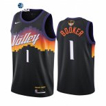 Camisetas NBA Phoenix Suns vin Booker 2021 Finales Negro