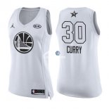 Camisetas NBA Mujer Stephen Curry All Star 2018 Blanco