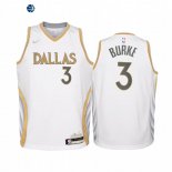 Camiseta NBA Ninos Dallas Mavericks Trey Burke Blanco Ciudad 2020-21